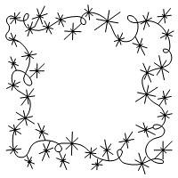 snowflake frame 005